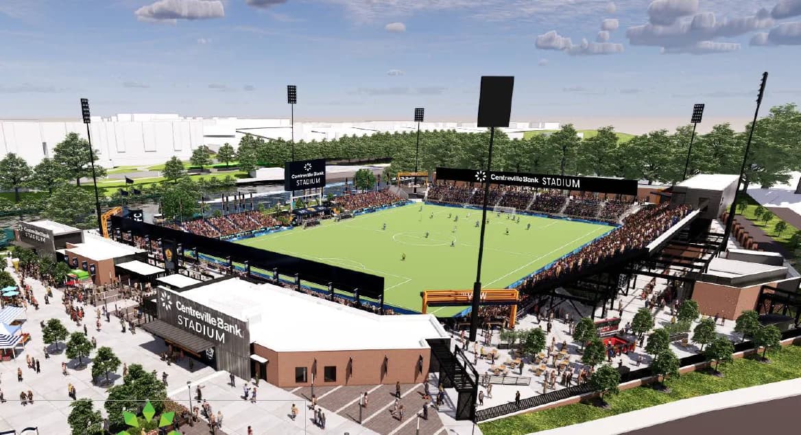 Centreville Bank Stadium: Plaza